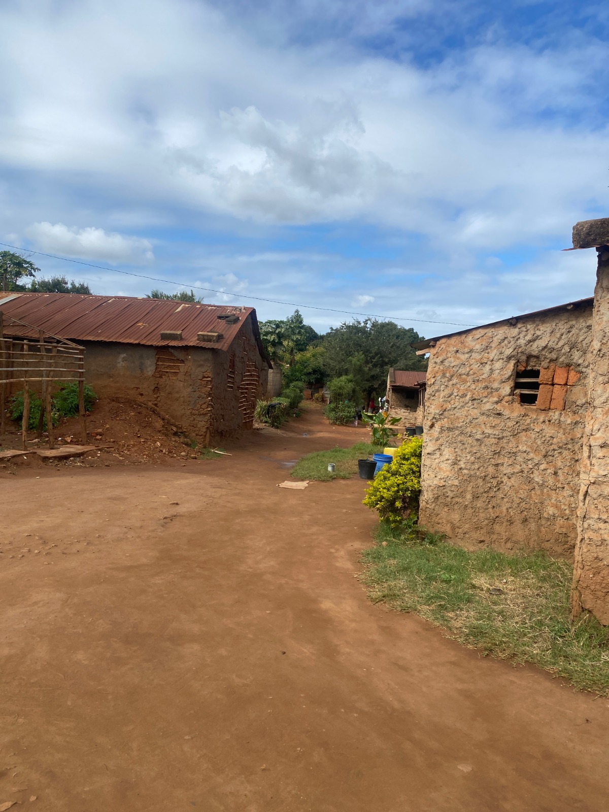 Casas de uma aldeia moçambicana